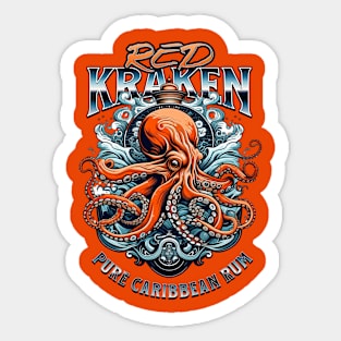 Red Kraken Rum Sticker